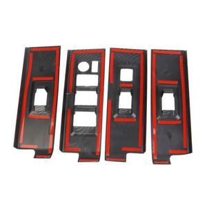 Interruptor de elevación de ventana de fibra de carbono para toyota tundra, accesorios interiores de coche, embellecedores de cubierta de Panel para toyota tundra 2022 piezas - Product Image 6