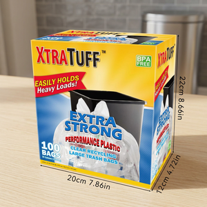 100 Sacchi per Rifiuti Bianchi Usa e Getta da 30 Galloni, Ultra Resistenti, 113,5L, Set in Scatola per Cucina D0100XU81UW - Product Image 3