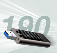 Mot de passe de cryptage lecteur flash USB personnalisé en alliage de zinc USB3.0 protéger les fichiers disque flash USB