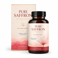 Extracto de Azafrán Crocus Sativus en Cápsulas de 88.5mg, Apoyo para el Estado de Ánimo, Salud Ocular y Ayuda para Dormir, Suplemento Herbal Natural, Venta al Por Mayor de Fábrica