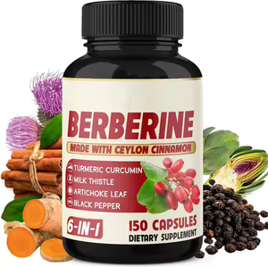 Suplemen Kapsul Kompleks Berberin Quercetin Spermidin Organik OEM ODM - Product Image 1