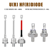Redresseur 100A 150A 200A 250A 300A Type à goujons Redresseur à diodes à goujons 100U/UR 200U/UR 300U/UR