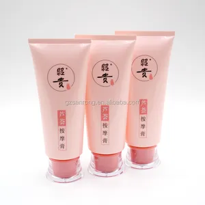 promotional manufacturer 50mm diameter facial care face cream tube cosmetics facial cleansing gel tube with acrylic cap