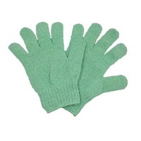 Gants de douche exfoliants en nylon à cinq doigts, écologiques, pour le corps, vente en gros