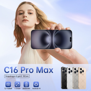 A16 Pro Max 5g điện thoại thông minh 7.3 inch AMOLED hiển thị 108mp camera phía sau Octa core CPU Dual Sim Thẻ pháp ngôn ngữ toàn cầu mở khóa - Product Image 3