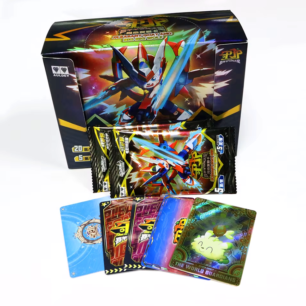 Hologram Trading Card Printing Factory Custom Printing Premium Special Effect TCG Card Custom Packing Box Black Core Paper