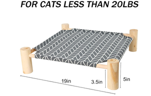 Amaca per gatti in legno lettino estivo rimovibile e lavabile per animali domestici per Pet Camp - Product Image 5