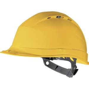 DELTA PLUS - QUAR1JA Casco DE SEGURIDAD amarillo con Ajuste manual-CASCOS EAN 3295249124595 - Product Image 1