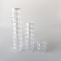 Wadah Jar Plastik Transparan 5 Gram 5ml 10g yang Dapat Ditumpuk, Pot Tumpuk Bening Multi-layer 5g untuk Krim Kosmetik dan Glitter