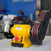 Offre Spéciale Ponceuse à bande et à disque électrique DIY 6 pouces, Mini machine à bois pour usage domestique, Meuleuse d'établi de qualité industrielle MD3215W-PL