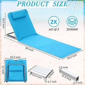 Toptan ucuz taşınabilir sandalye hafif kamp sandalyesi plaj salonu şezlong özelleştirmek - Product Image 4