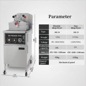 Máquina expendedora comercial de pollo frito de acero inoxidable, máquina expendedora completamente automática de <span class=keywords><strong>patatas</strong></span> <span class=keywords><strong>fritas</strong></span> de gran capacidad de 24L - Product Image 3