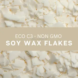 Wholesale Organic Soy Wax C3 100% Pure Natural Materials Smokeless Soy Wax Flakes 464 For Candle Making
