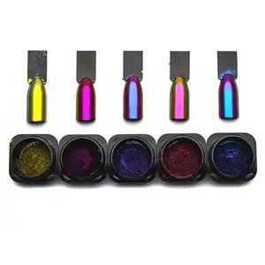 Color Change Pigments Mirror Effect Glitter Super Chameleon Pigment Powder for Nail