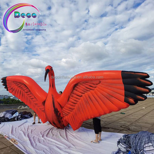 Flamingo <span class=keywords><strong>Inflable</strong></span> <span class=keywords><strong>Gigante</strong></span> Publicitario / Modelo de Animal Grulla Roja de Patas Largas, Grulla Roja <span class=keywords><strong>Inflable</strong></span> - Product Image 3
