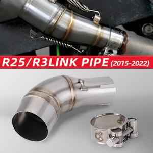 Nuevo YZF 1: 1 R25 MT03 R3, motocicleta de carreras de motos de cross, escape modificado, condición de tubo de enlace medio, nuevo - Product Image 3