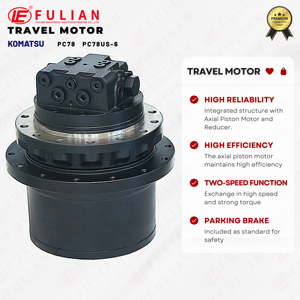 FLTM08-1 Assy Motor Travel Travel Akhir Komponen Ekskavator untuk PC78US-6 KOMATSU PC78 - Product Image 3