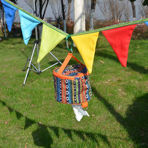 Outdoor Ethnic Style Tissue Box 15x15x2cm Oxford Fabric Foldable Portable For <b>Camping</b> Car Household Use - Product Image 4