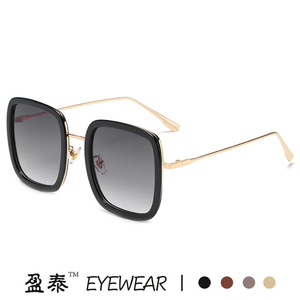 <b>Square</b> Frame <b>Sunglasses</b> Plastic And Metal UV400 Protection Unisex Pink Resin Lens - Product Image 5