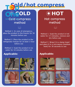 TopOne Packs de gel chaud et froid réutilisables petite poche de glace de compression flexible rectangulaire multi-taille - Product Image 3