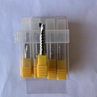 Fraises gauches à double bord personnalisables à vente chaude 3.175mm, 4mm, 10mm, 12mm fraises en bout, outils CNC, acier au tungstène
