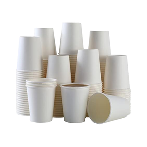 Lot de 100 Gobelets en Carton Écologiques Jetables de 8 Oz, Papier Kraft Gaufré à Forme Unique pour Café, Vin, <span class=keywords><strong>Tequila</strong></span>, Estampage - Product Image 1