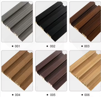 Panneaux muraux rainurés en WPC de design moderne pour la décoration intérieure