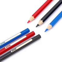 YOUYA DENTAL Marqueur intra-oral dentaire stérilisable pour la réparation de prothèses dentaires, crayon de traçage à mine rouge/bleue/noire, corps en bois