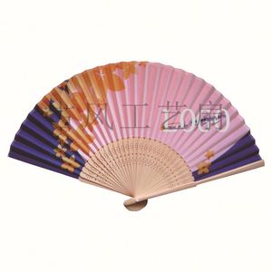 Éventail pliable en bambou rétro personnalisé, imprimé et peint, décoration de mariage, cadeau d'anniversaire - Product Image 6