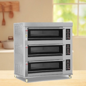 Four électrique entièrement vitré XYF-3KA-NM à trois niveaux, 6 plateaux, four commercial pour pain, restaurant - Product Image 2