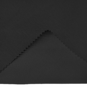 Tissu tricoté de haute qualité en coton biologique extensible teint uni et polyester recyclé - Product Image 4