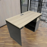 Bureau de direction commercial moderne personnalisé en gros, modulaire, extensible, avec tiroirs simples verrouillables, pour usage étudiant, bureau à domicile