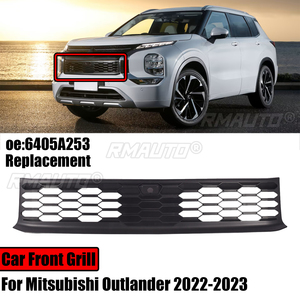 Rejilla Delantera para Mitsubishi Outlander 2022-2023, Rejilla Inferior 6405A253, Accesorios de Repuesto, Negro Mate - Product Image 1