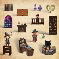 Kit de maison miniature DIY Magic 2025, kit de maison miniature en MDF pour la décoration de bibliothèque