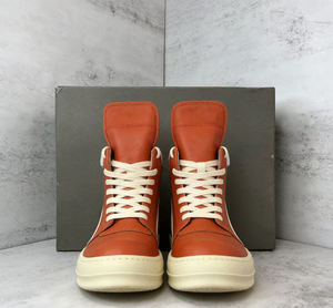 Chaussures montantes pour hommes et femmes 2026, noires, à lacets, de créateur, en cuir de luxe, plateforme, décontractées - Product Image 4