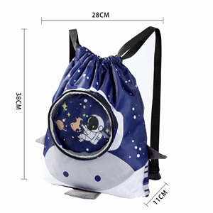 Bolsa de natación impermeable para niños, <span class=keywords><strong>mochila</strong></span> portátil con cordón de gran capacidad, diseño de dibujos animados, separación de ropa seca y húmeda - Product Image 5