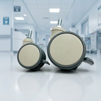 Roulettes doubles en plastique pour lit médical, roulettes jumelées en PU pour fauteuil médical, roulettes pour chaise d'hôpital - Aucun avis pour le moment