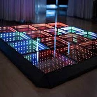 Fourniture d'usine Panneau interactif Led Piste De Danse Piste De Danse Lumineuse Led Piste De Danse magnétique pour le spectacle de fête de mariage