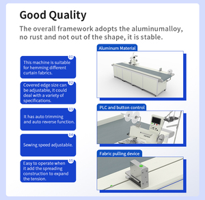 Factory EISENKO High Capacity Fully Automatic CE Certified 220V Multifunction Curtain Hemming & <b>Sewing</b> Machine 1 Year Warranty - Product Image 4