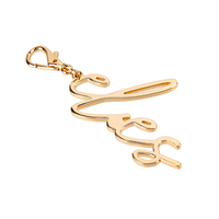 Porte-clés personnalisé avec alphabet, style vintage, en alliage de zinc, avec design de lettres, porte-clés tendance avec logo personnalisé