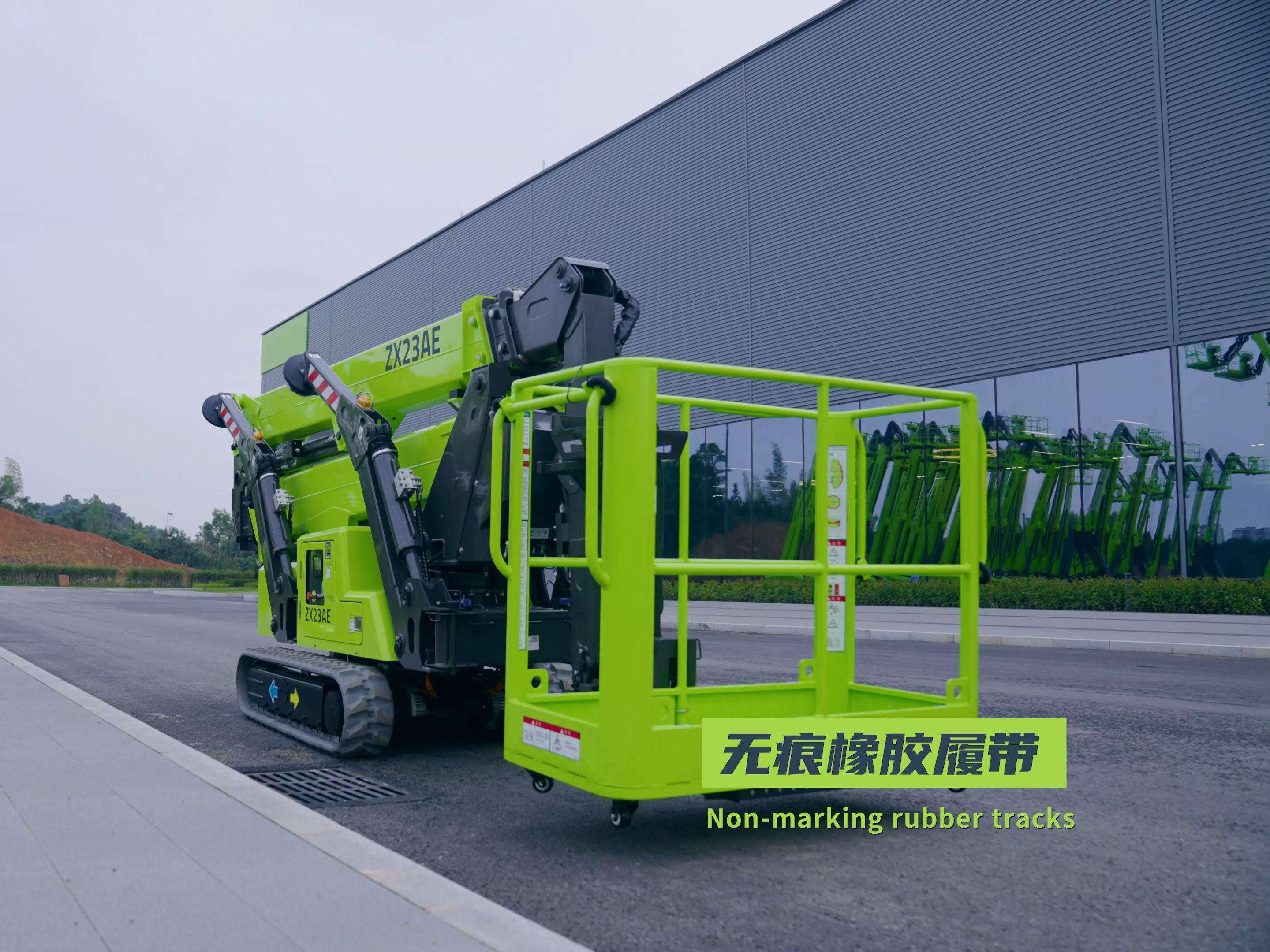 Compact 23m 27m Electric Spider Lift ZX23AE ZX27AE Flexible Aerial