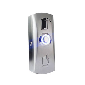 Keysecu Smart Door <strong>Lock</strong> Access Control Metal 12V Door Release Electric Press <strong>Push</strong> to Exit Button Switch With Light for Office - Product Image 1