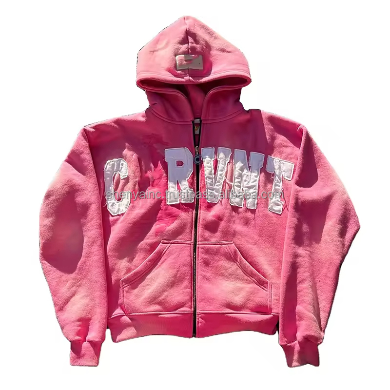 Shop High Quality Pink Zip Hoodies for Men & Women