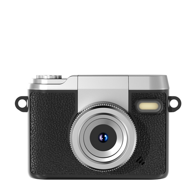 Rolin DM20 Flip Lens Mini Thumb Camera HD Retro Style Entry Level Mirrorless Vlog Camera 1/1.7 Inch Sensor 1.47 Inch LCD