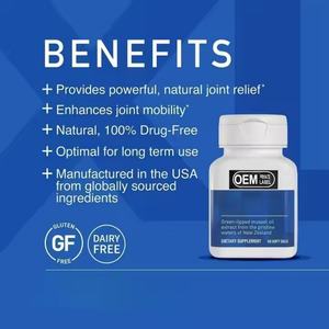 Complément alimentaire naturel pour le soutien des articulations et des muscles, oméga-3 en gélules molles pour soulager les douleurs articulaires, 60 unités - Product Image 3