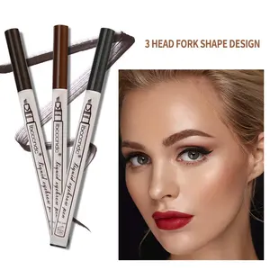 ibcccndc Liquid Eyebrow Pen Waterproof Tattoo Super Durable Microblading Eyeliner Pencil