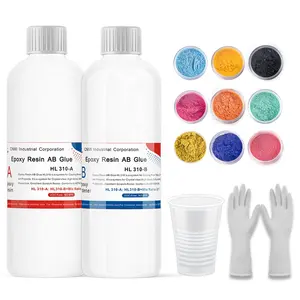 Bán sỉ trống kit mixer-CNMI FL210 Epoxy Resin Kit UV Resin Epoxy Glue Cho Sàn 3D, Gỗ Epoxy Và Chất Làm Cứng Số Lượng Lớn Chất Kết Dính Trong Khuôn Nhựa