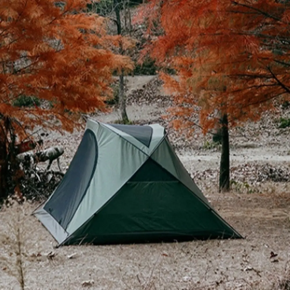 ผ้าใบแบบพกพาเต็นท์กลางแจ้งหรูหรากันน้ํา Camping เต็นท์ 2 คนเต็นท์