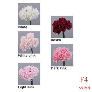 Decoración <span class=keywords><strong>de</strong></span> flores <span class=keywords><strong>de</strong></span> boda rosas <span class=keywords><strong>de</strong></span> tacto real rosas blancas rosas artificiales <span class=keywords><strong>de</strong></span> seda <span class=keywords><strong>de</strong></span> alta calidad al por mayor ramo <span class=keywords><strong>de</strong></span> rosas falsas - Product Image 5