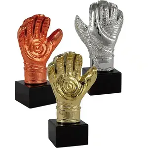 Trofeo de Portero con Guante en Dorado, Plateado o Cobre - Product Image 1